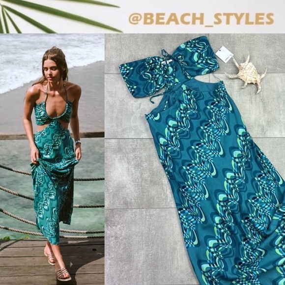 🔆O’neill🔆 LILA MAXI MAXI DRESS Date night beautiful beach - Picture 1 of 14